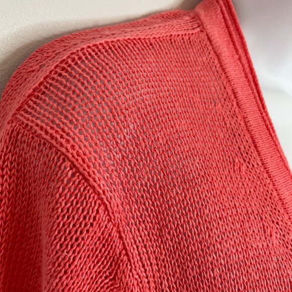 J. Jill Womens 100% LINEN Open Front Cardigan Sweater Size MP Casual Travel Work - Picture 2 of 11